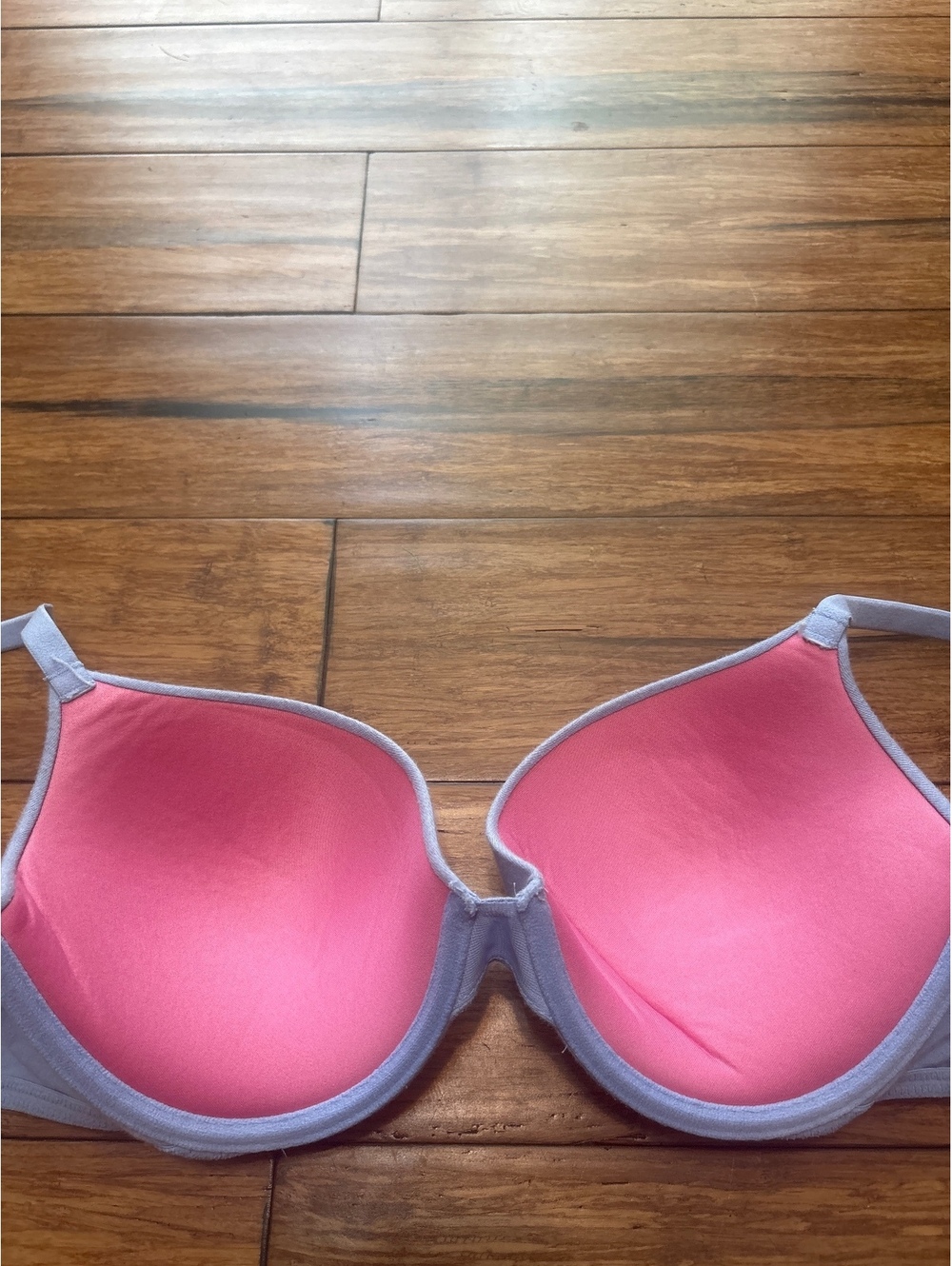 Victoria's Secret PINK Light Blue Underwire Bra Size 36C Wear Everywhere Push Up - Picture 4 of 7